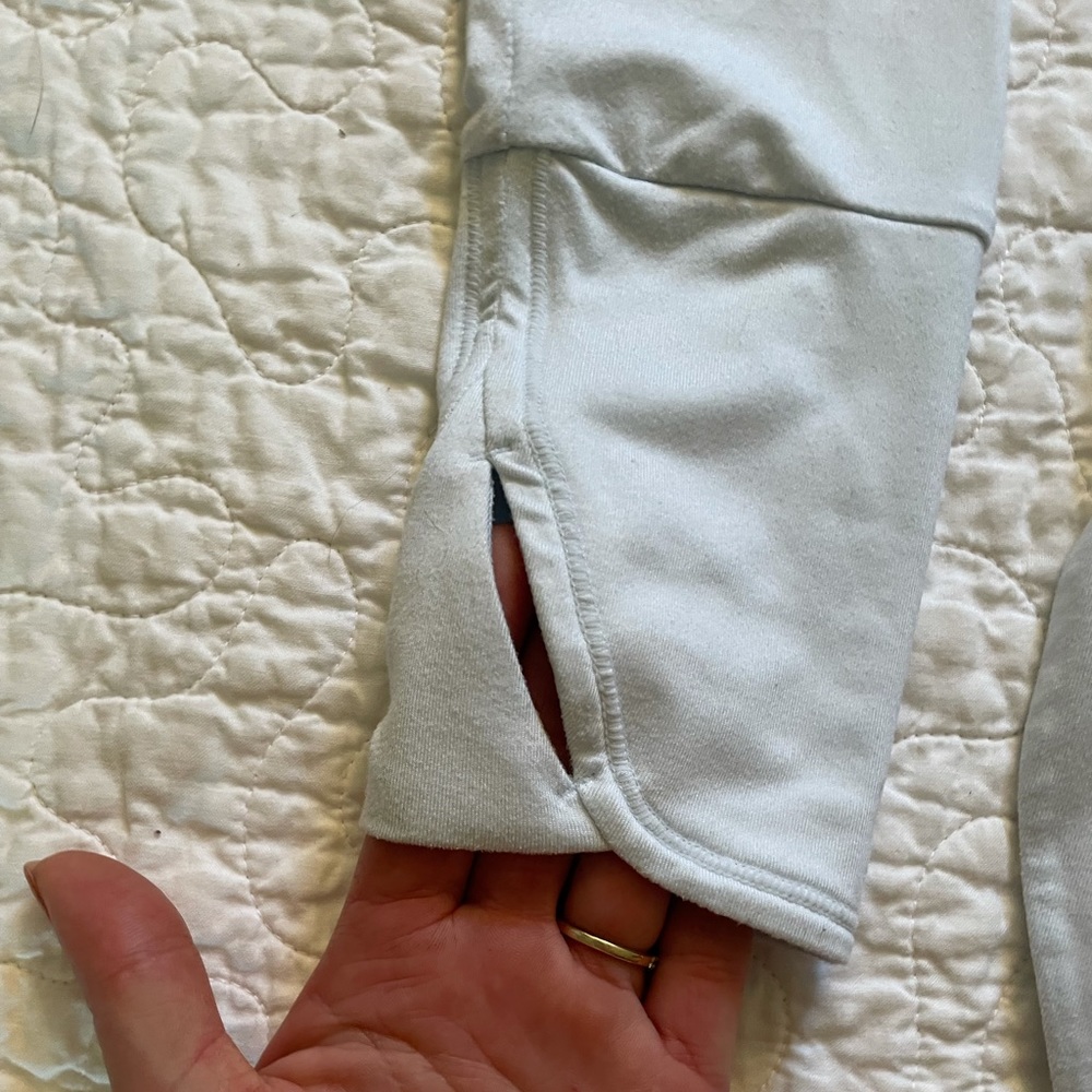COPY - -Athleta Baby Blue Uptempo Hoodie Sweatshirt- - Picture 3 of 7